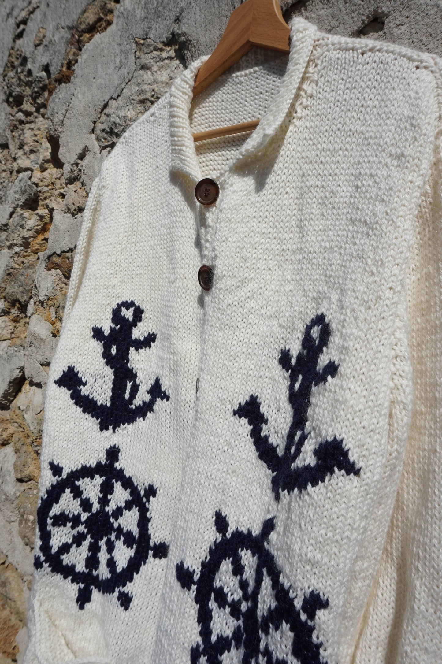 Gilet tricoté main