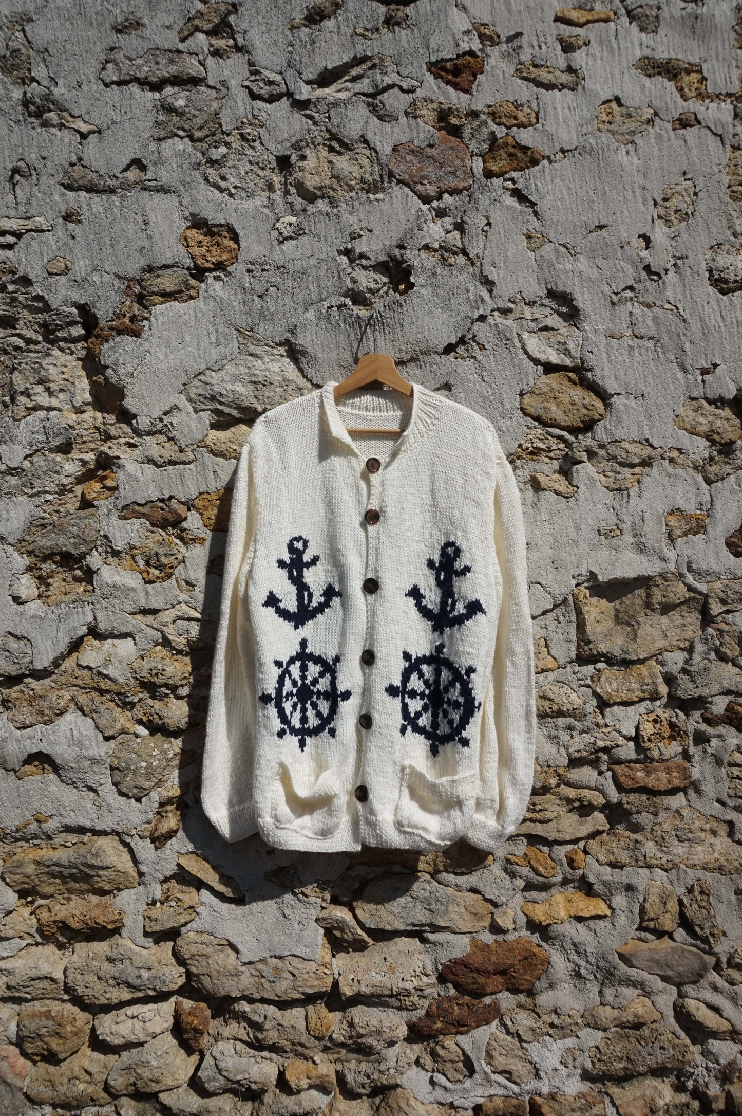 Gilet tricoté main